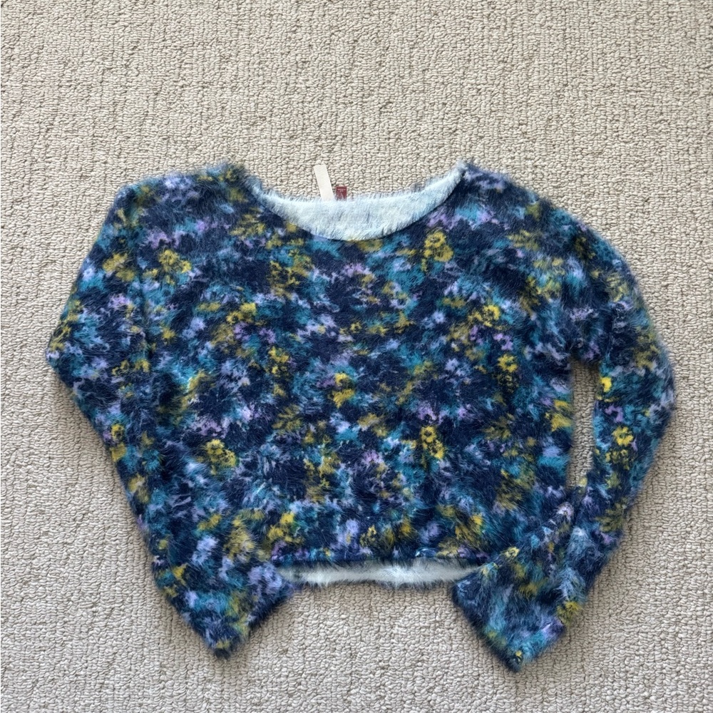 NEW! Pilcro Multicolor Fuzzy Sweater, size small.